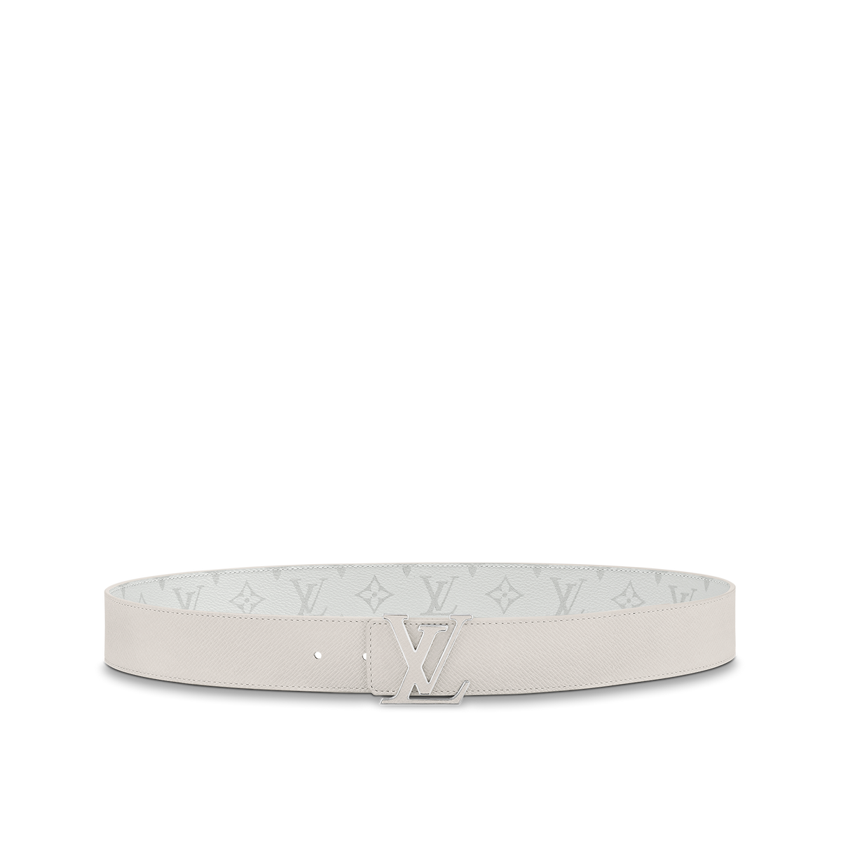 Louic Viutt0n Reversible Ecplise White buckle and White belt