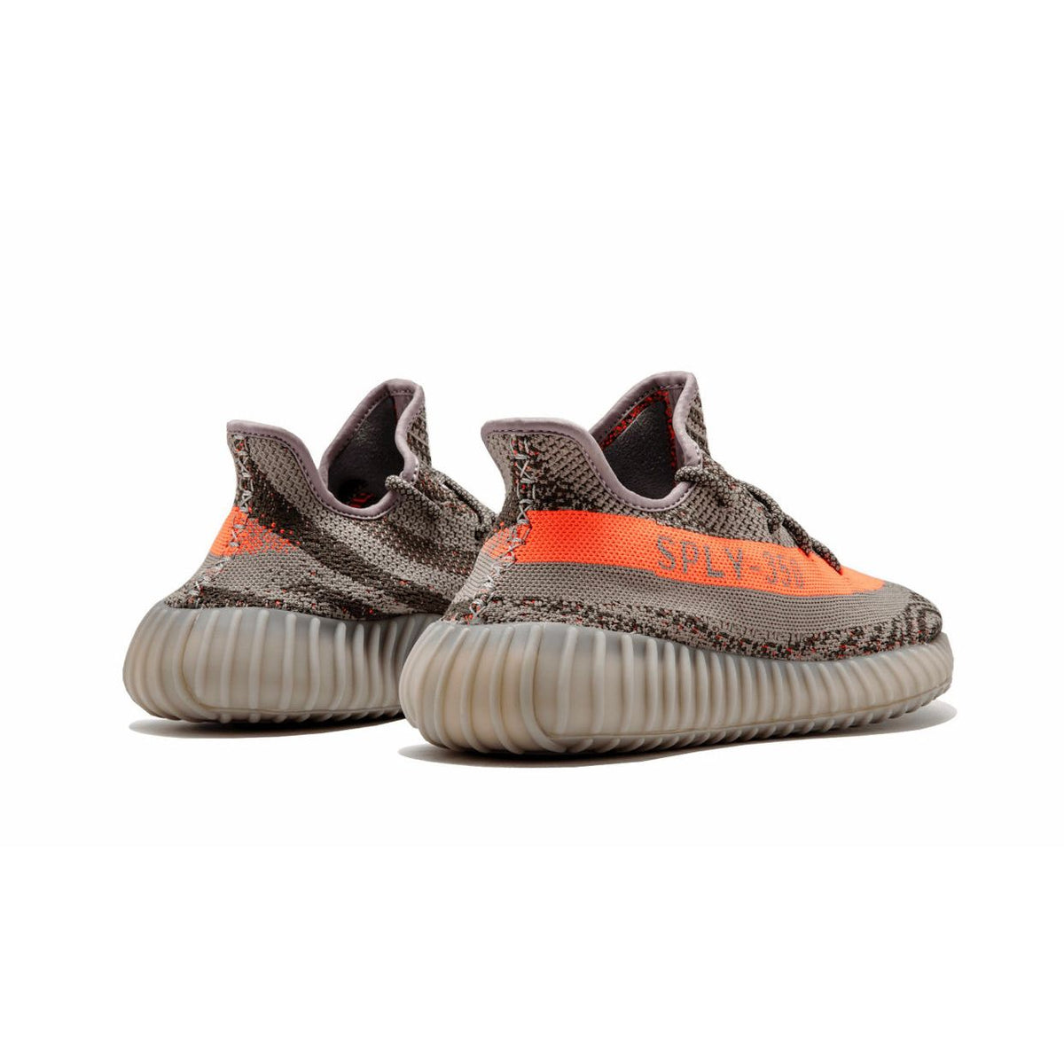 YE*ZY 350 Boost Grey with Orange stripe