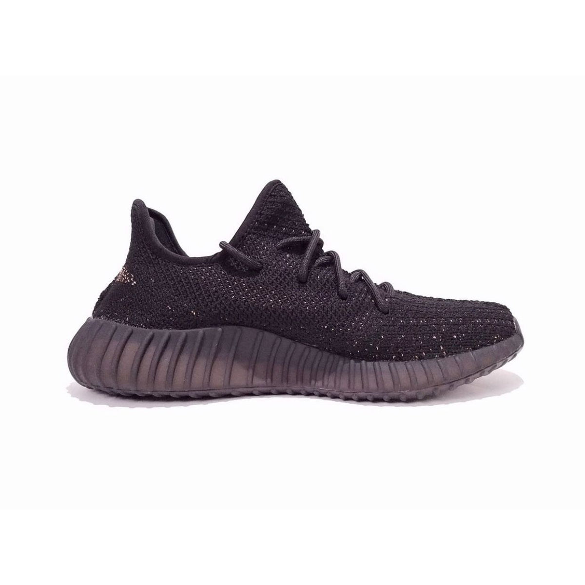 YE*ZY 350 Boost Black with beige stripe