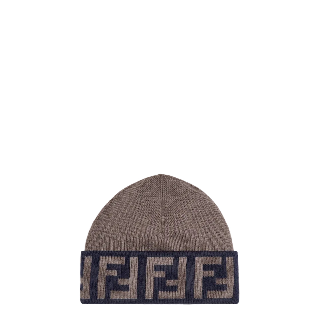 F€ndi BEANIE black/light brown