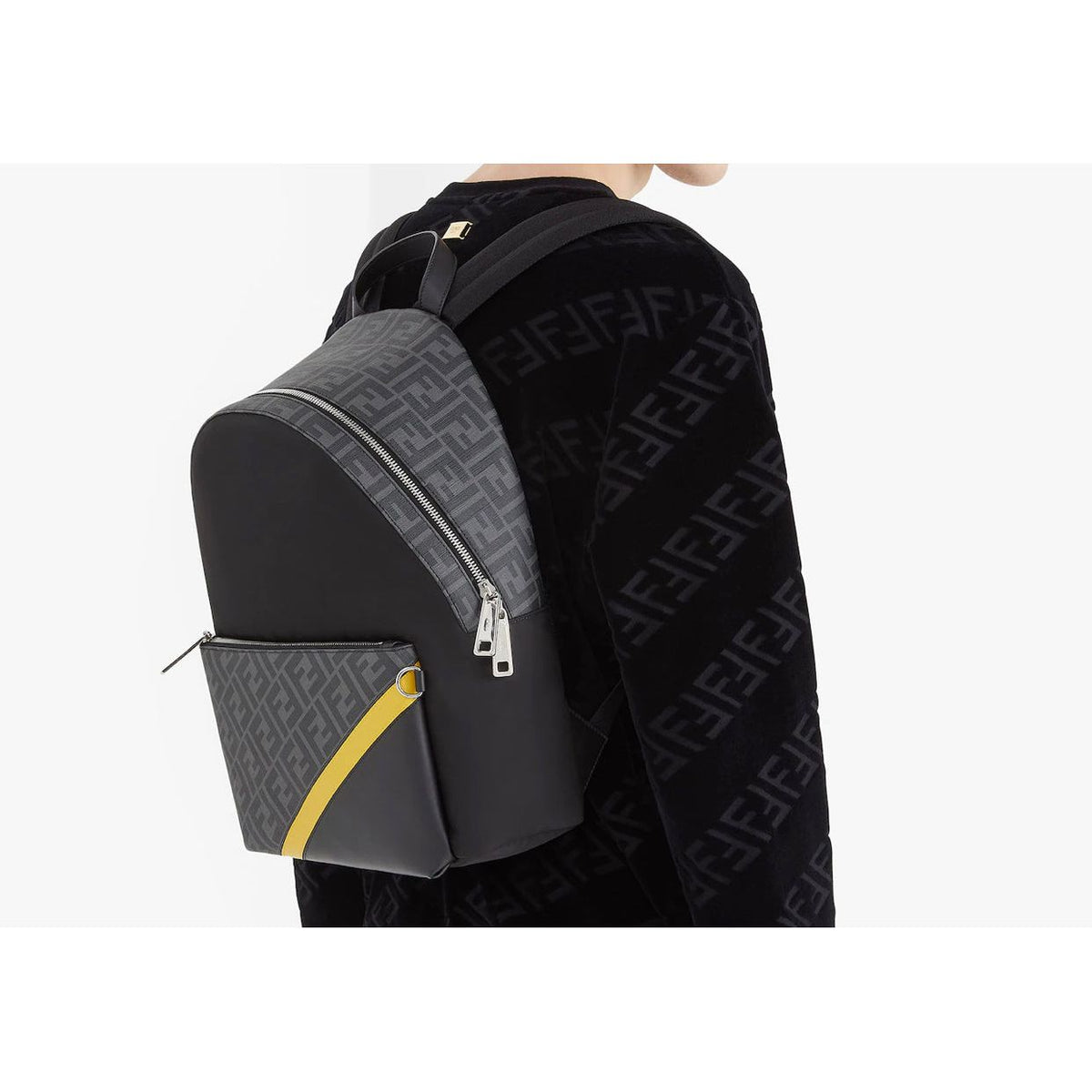 F€ndi Large backpack with front pocket