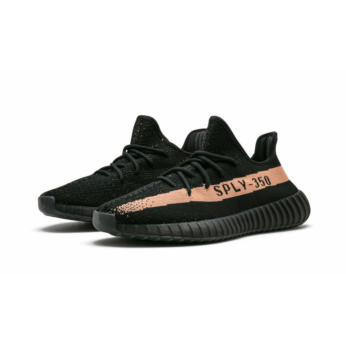 YE*ZY 350 Boost Black with beige stripe