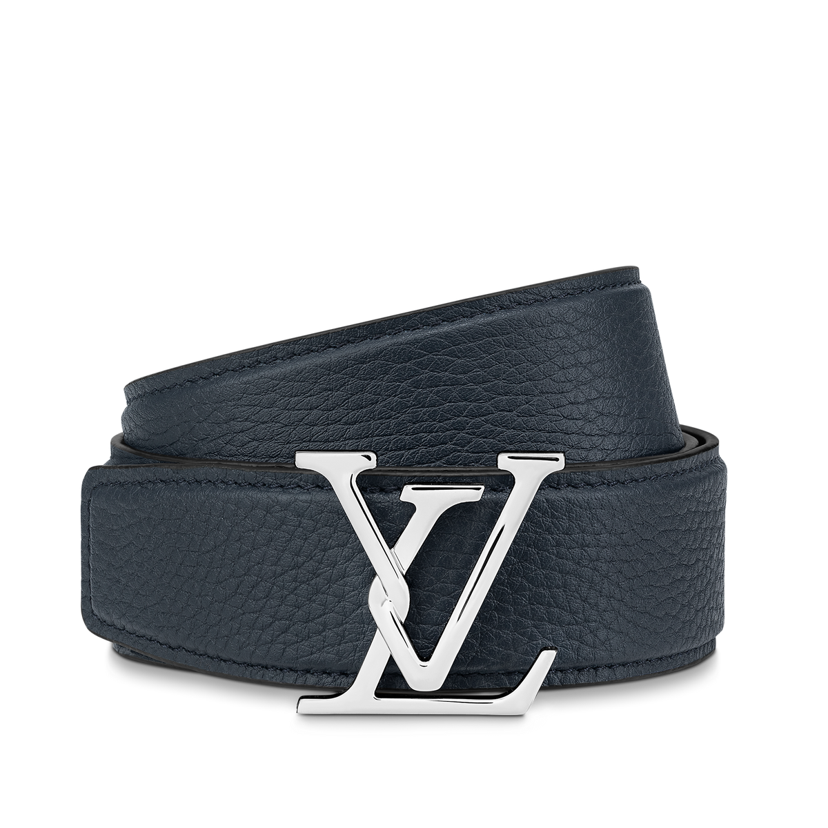 Louic Viutt0n Ecplise silver buckle and black belt