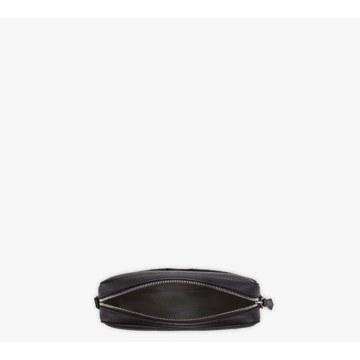 F€ndi Compact shoulder bag in black full-grain leather