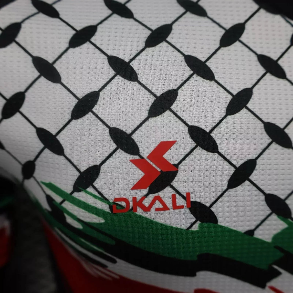 DKALI Palestine Black Football Jersey